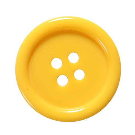 Slimline Buttons Yellow 4 Hole Z207  3/4"/19 mm